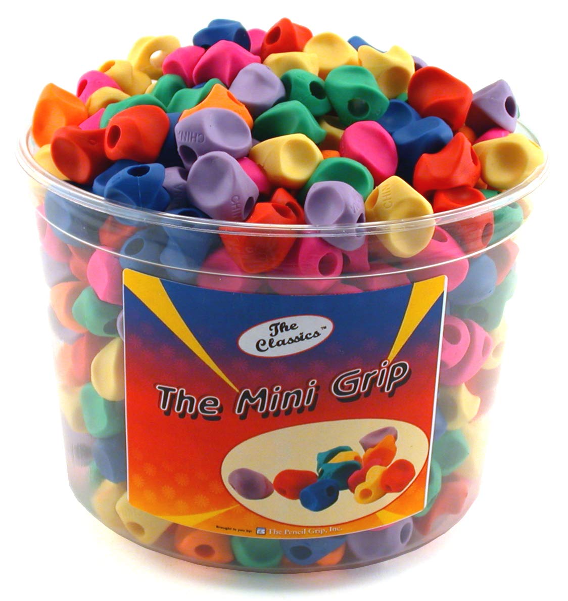 The Pencil Grip Mini Pencil Grips 50 Pack, Assorted Bright Colors (TPG-17550)