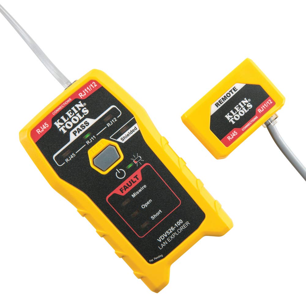 Klein Tools VDV526-100 Network LAN Cable Tester, VDV Tester, LAN Explorer with Remote