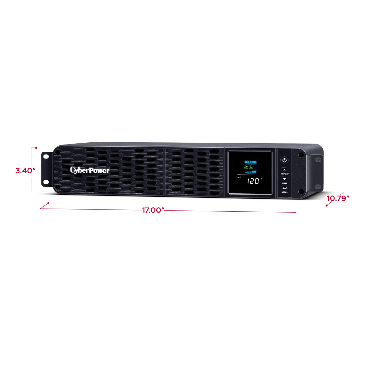 CyberPower CP1500PFCLCD PFC Sinewave UPS Battery Backup and Surge Protector, 1500VA/1000W, 12 Outlets, AVR, Mini Tower, UL Certified
