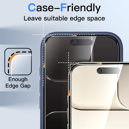 JETech Privacy Screen Protector for iPhone 15 6.1-Inch, Anti-Spy Tempered Glass Film with Easy Installation Tool, 2-Pack