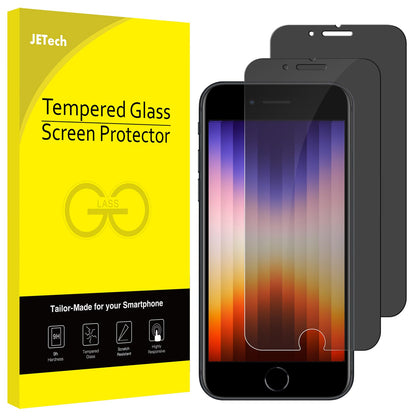 JETech Privacy Screen Protector for iPhone 17e (2026) / iPhone 16e / iPhone 13/13 Pro, Anti Spy Tempered Glass Film, 6.1-Inch Display, 2-Pack