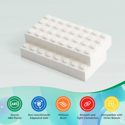HUIZDQ 1500 Pieces Building Bricks, Classic Bulk Small Blocks, Classic Bricks Set Basic Building Blocks Compatible with All Major Brands