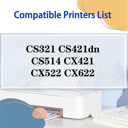 78C0W00 Waste Toner Bottle Replacement for Lexmark CS321 CS421dn CS514 CX421 CX522 CX622 Printers, High Yield 25,000 Pages 1 Pack