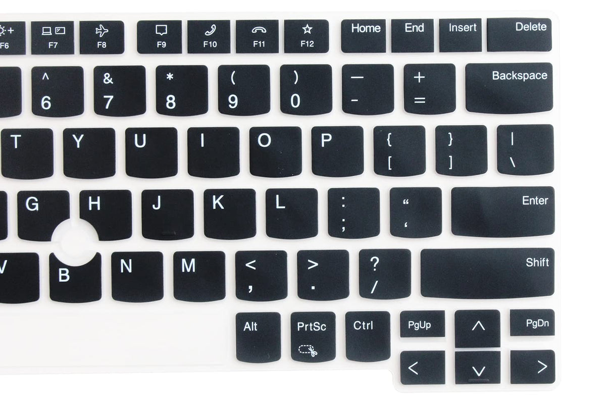 Silicone Keyboard Skin Compatible for 2021 Lenovo ThinkPad X1 Carbon Gen 9 Laptop 14", 2021 Thinkpad X1 Yoga 14", 2021 Thinkpad X1 Yoga Gen 6 14" Laptop (NOT Fit 2020-2017 release old Versions) (Black