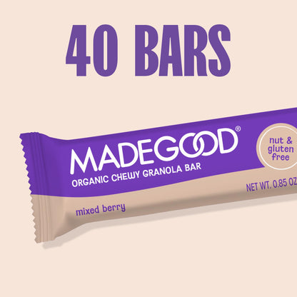 MadeGood Granola Variety Pack, Crunchy Squares, Bites, Bars, and Morning Bars for Breakfast and Healthy Snacking, Organic and Gluten Free, 36 Pack