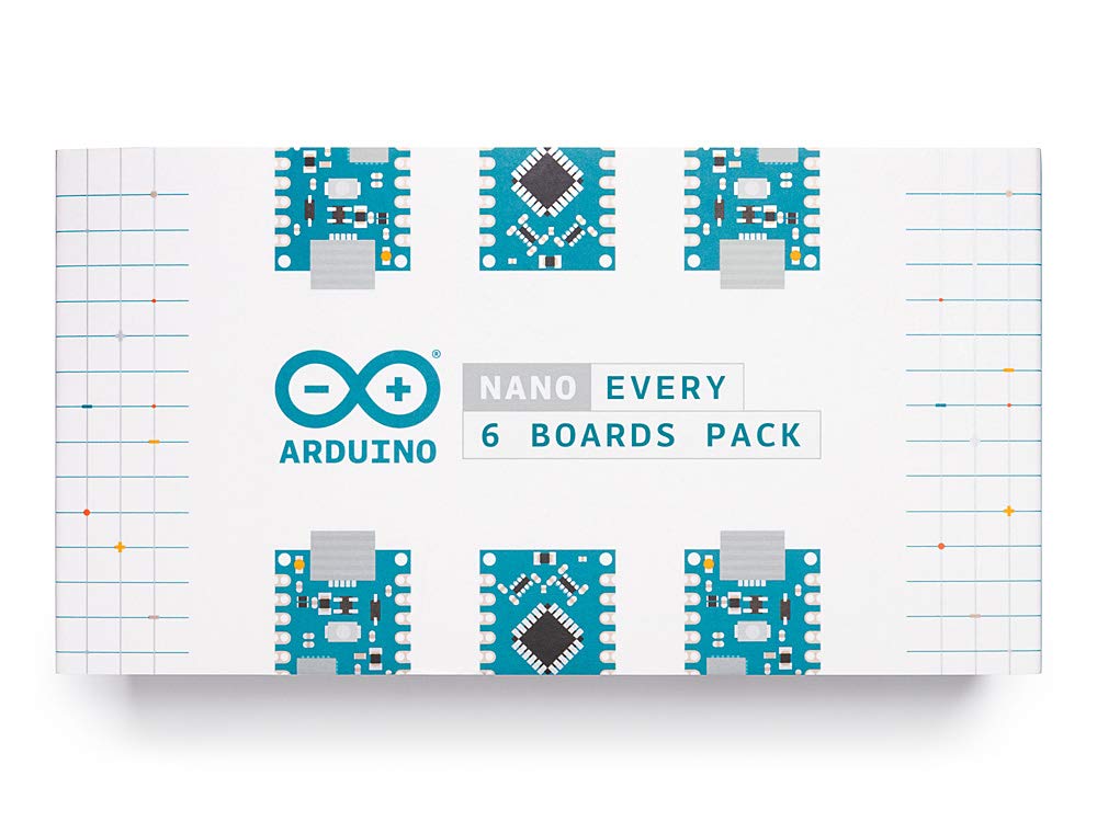 Arduino Nano Every (Single Board) [ABX00028-A] - ATmega4809 Microcontroller, 48KB Flash, 6KB SRAM, 20 Digital I/O Pins, 8 Analog Inputs, USB-C, Compatible with Arduino IDE for Embedded Projects