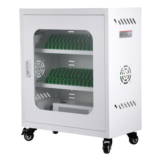 30 Device Mobiles Phone Charging Cart, Mobiles Charging Cabinet for Cell Phone, Rechargeable Cellphone Locker Storage Chargings Station, for Phones/Mini Tablets, School and Enterprise