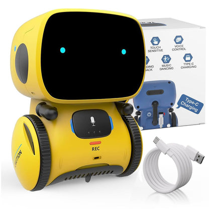 98K Robot Toys for Girls and Boys Rechargeable, Touch and Voice Control Robots Interactive Talking Smart Partner and Teacher with Singing, Dancing, STEM Toy Gifts for Kids Age 3 and Up