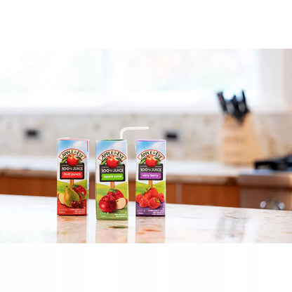 Apple & Eve 100% Juice Variety Pack | Apple, Very Berry & Fruit Punch Flavors | 6.75oz Juice Boxes, 36 Count (2 Packs of 36)