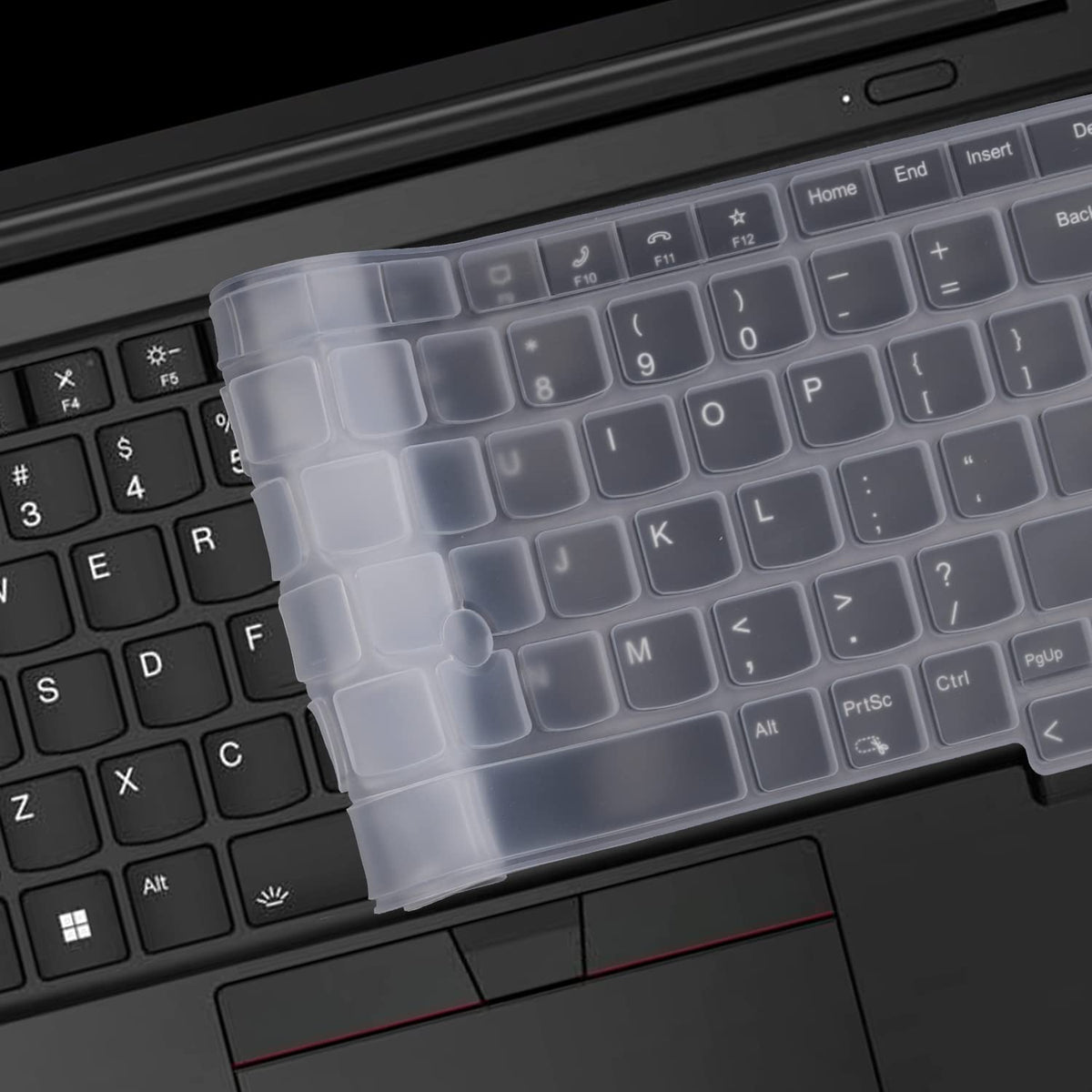 Keyboard Cover for Lenovo Thinkpad x1 Carbon Gen 11/10 14", ThinkPad X1 Yoga Gen 8/7, ThinkPad T14 T14s L14 P14s Gen 4/3, Thinkpad E14 Gen 6/5 (Not Fit T14 L14 P14s Gen 6/5/3/2/1, E14 Gen 7)-Black