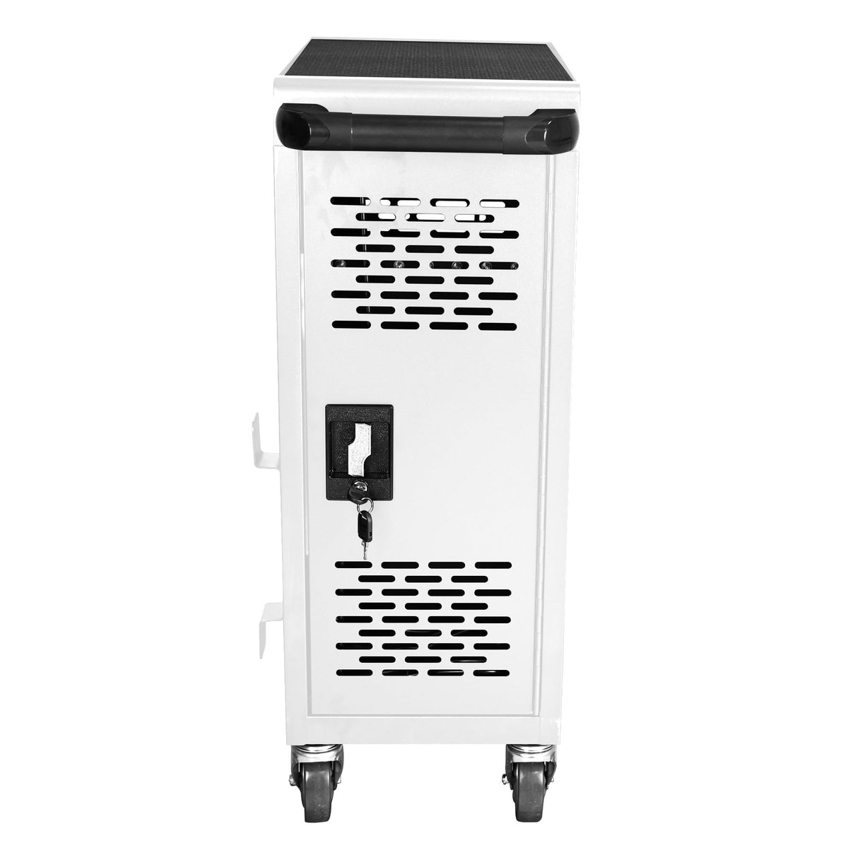 16 Device Charging Cart for Laptop Up to 16.3-inch Screen, Mobile Charging Station and Tablet Storage Cart for iPad, Chromebooks with Cord Organizer, Black