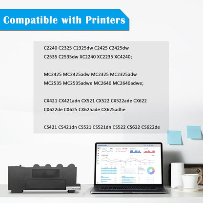 Compatible Waste Toner Cartridge Box Bottle 008R13325 78C0W00 for Xerox C310 C315 C410 C415 Lexmark C2240 XC2240 XC2235 C2325 C2425 C2535 MC2425 MC2325 MC2535 XC4240 MC2640 CX421