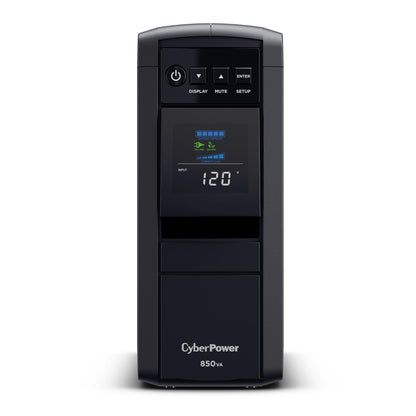CyberPower CP1500PFCLCD PFC Sinewave UPS Battery Backup and Surge Protector, 1500VA/1000W, 12 Outlets, AVR, Mini Tower, UL Certified