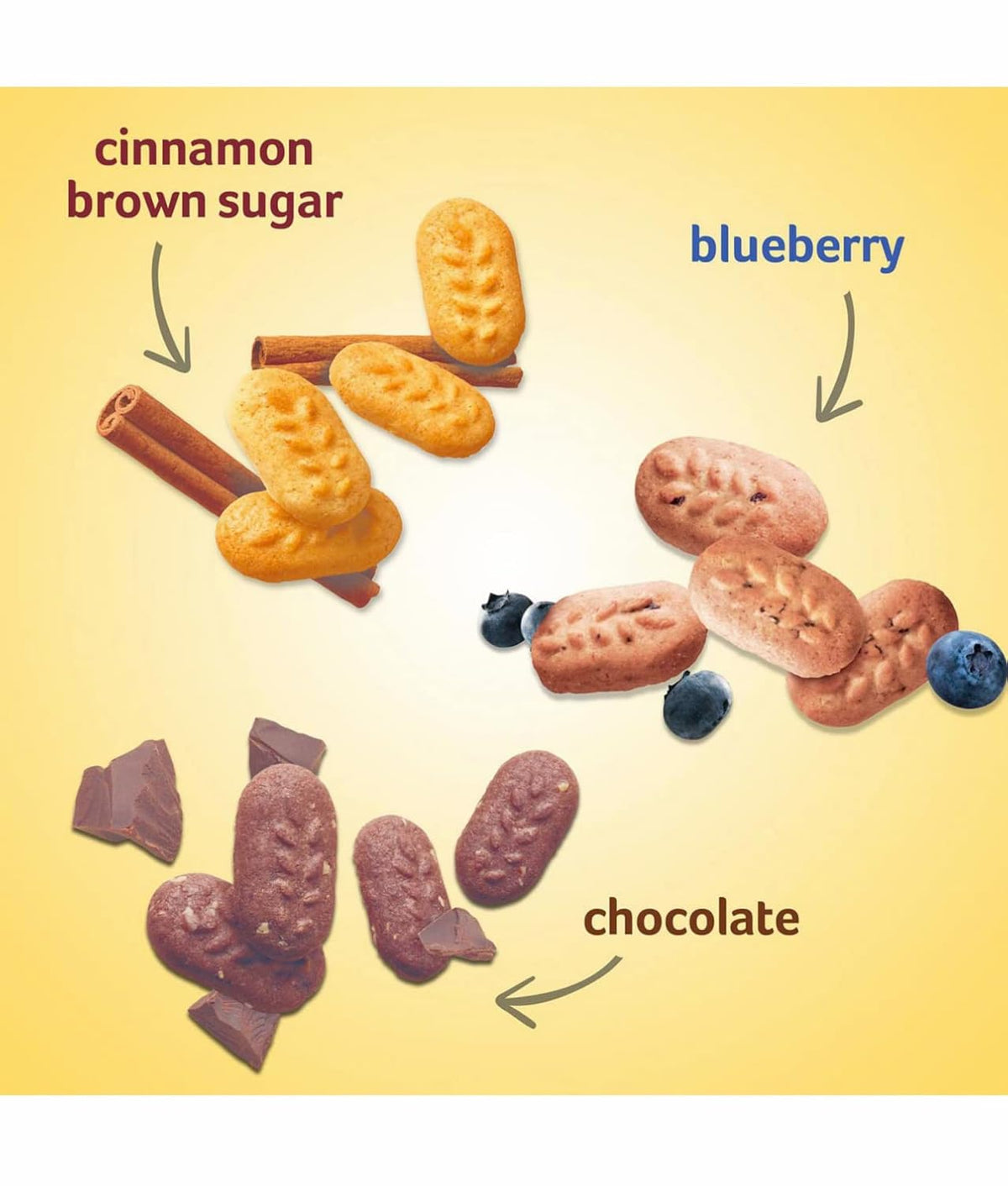 BelVita Breakfast Biscuits Variety Packs | 3 Natural Flavors - 12 Chocolate belVita Snack Packs, 12 Cinnamon Brown Snack Packs, and 12 Blueberry Snack Packs | Sameday Shippers Offers Free SameDay Shippers Branded Bag Clip