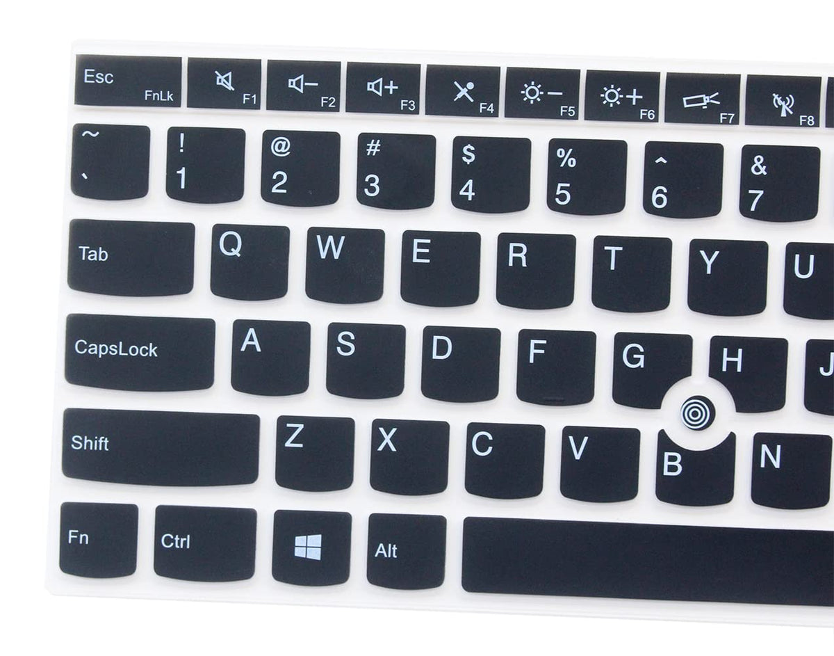 Silicone Keyboard Skin Compatible for 2021 Lenovo ThinkPad X1 Carbon Gen 9 Laptop 14", 2021 Thinkpad X1 Yoga 14", 2021 Thinkpad X1 Yoga Gen 6 14" Laptop (NOT Fit 2020-2017 release old Versions) (Black