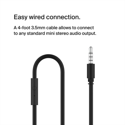 Belkin SoundForm Mini - Wireless Bluetooth Kids Headphones, 30H Battery, 85dB Safe Volume Limit, Built-in Microphone - Toddler On-Ear Earphones for iPhone, iPad - Ideal for School - Blue w/Case