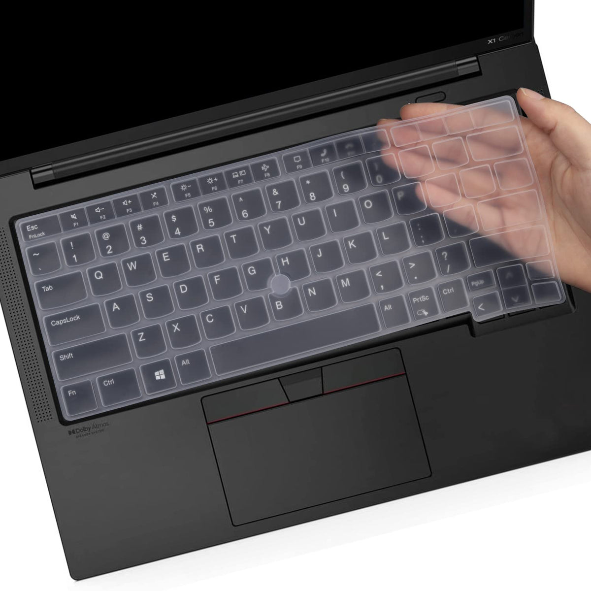 Keyboard Cover for Lenovo Thinkpad x1 Carbon Gen 11/10 14", ThinkPad X1 Yoga Gen 8/7, ThinkPad T14 T14s L14 P14s Gen 4/3, Thinkpad E14 Gen 6/5 (Not Fit T14 L14 P14s Gen 6/5/3/2/1, E14 Gen 7)-Black