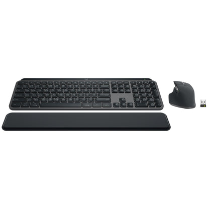 Logitech MX Master 3S Wireless Mouse Standard Edition with Logi Bolt USB Receiver, Ultra-Fast Scrolling, Ergo, 8K DPI, Track on Glass, Quiet Clicks, USB-C, Bluetooth, Windows, Linux, Chrome - Graphite