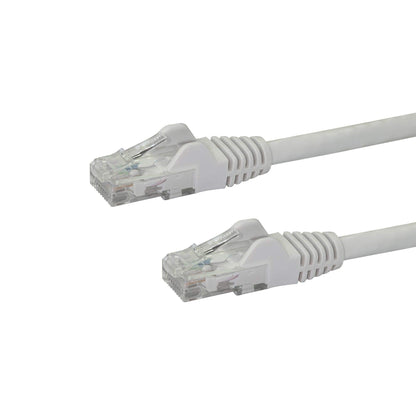 StarTech 15ft CAT6 Ethernet Cable - White CAT 6 Gigabit Ethernet Wire -250Mhz 100W PoE RJ45 UTP Network Patch Cord Snagless with Strain Relief (N6PATCH15WH)