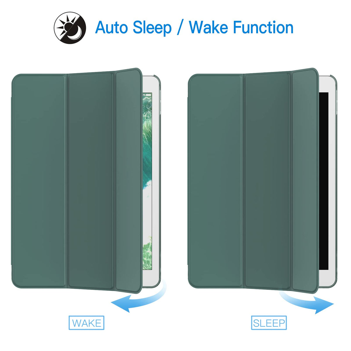 JETech Case for iPad Pro 10.5-Inch and iPad Air 3 (10.5-Inch 2019, 3rd Generation), Smart Cover Auto Wake/Sleep Cover (Black)