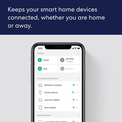 Amazon eero 6+ mesh wifi system - Supports internet plans up to a Gigabit, Coverage up to 4,500 sq. ft., Connect 75+ devices, 3-pack
