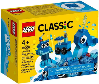 LEGO Classic Creative Blue Bricks 11006 Kids’ Building Toy Starter Set with Blue Bricks to Inspire Imaginative Play (52 Pieces)