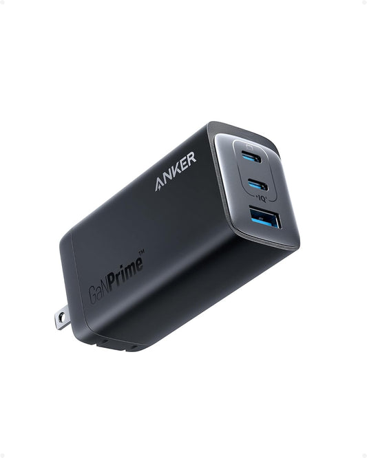 Anker 737 GaNPrime, 120W USB C Charger, PPS 3-Port Fast Compact Foldable Wall Charger for MacBook Pro/Air, iPad Pro, iPhone 16/Pro, Galaxy S22/S21, Dell XPS 13, Note 20/10+, and More Devices