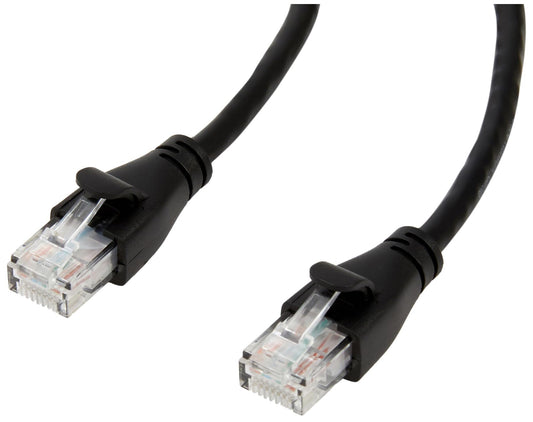 Amazon Basics RJ45 Cat-6 Ethernet Patch Internet Cable, 1Gbps Transfer Speed, Gold-Plated Connectors, Universal Connectivity for PC, TV, Tablet, Router, Printer, 5 Foot, Black