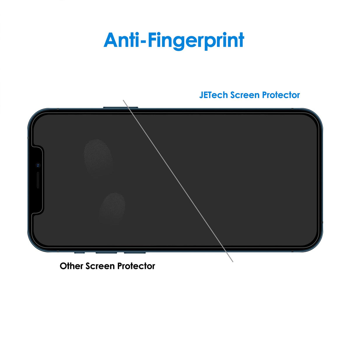 JETech Privacy Screen Protector for iPhone 17e (2026) / iPhone 16e / iPhone 13/13 Pro, Anti Spy Tempered Glass Film, 6.1-Inch Display, 2-Pack