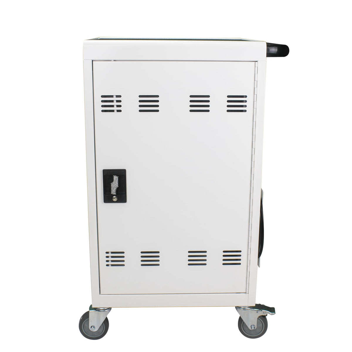 16 Devices Mobile Charging Cart for Laptop Up to 16.3-inch Screen, Charging Station and Tablet Storage Cart for iPad, Chromebooks with Cord Organizer, Black