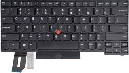 Replacement Keyboard Compatible with Lenovo IBM ThinkPad E480 E490 E495 L380 L390 L480 L490 T480S T490 T495 R480 R490 S2 3rd TP00091A with Pointer (No Backlight)