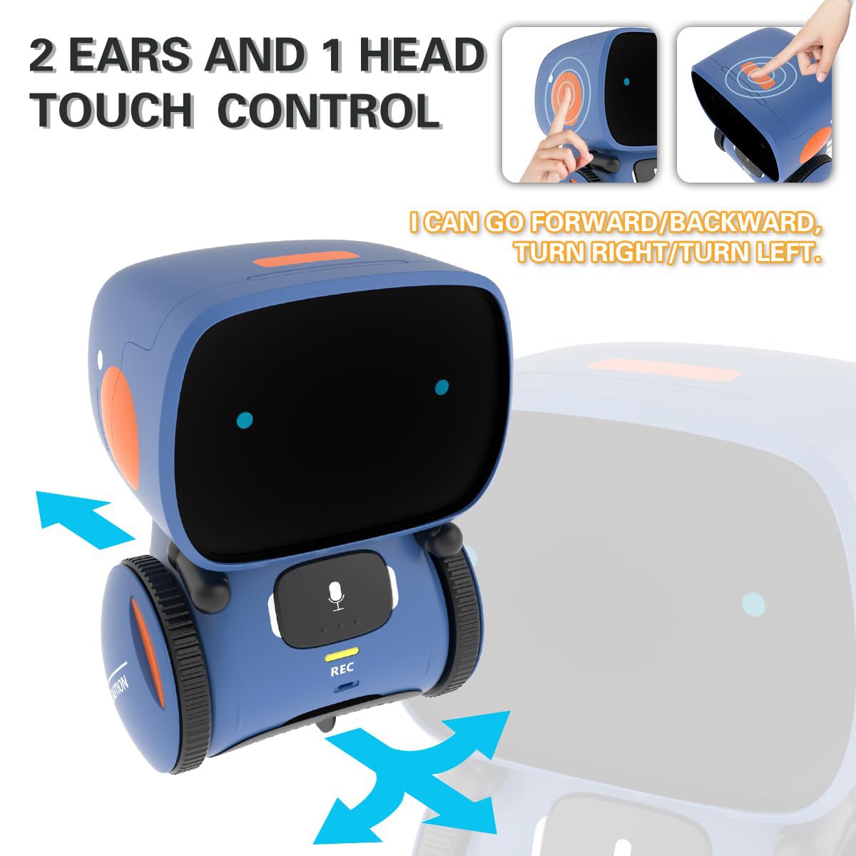 98K Robot Toys for Girls and Boys Rechargeable, Touch and Voice Control Robots Interactive Talking Smart Partner and Teacher with Singing, Dancing, STEM Toy Gifts for Kids Age 3 and Up