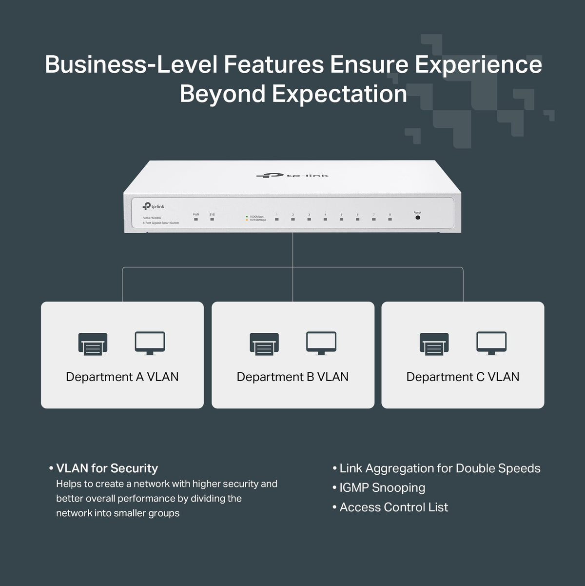 TP-Link TL-SG108S 8 Port Gigabit Ethernet Switch | Desktop/Wall-Mount | Plug & Play | Fanless | Sturdy Metal | 3 Year Manufacturer Warranty | 802.1p/DSCP QoS & IGMP Snooping | Compact Design