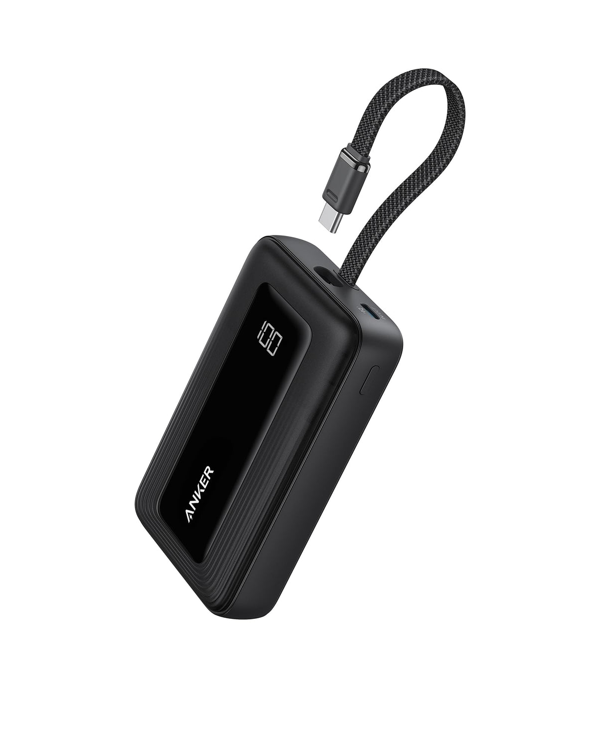 Anker Zolo Power Bank (2025 Upgraded Version), 20,000mAh 30W High-Speed Portable Charger with Built-in USB-C Cable, Battery Pack for iPhone 17/16 / 15 Series, Galaxy, and More