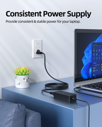 Superer Charger Fit for Lenovo Thinkpad X1 Carbon Gen 13 12 11 10 9 8 7 6 5, Yoga Gen 8 7 6 5 4 3 2, Tablet Gen 3 2, 2-in-1 Gen 10 9 Power Supply AC Adapter Cord, USB C, 65W 45W