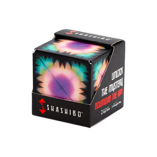 Shashibo Shape Shifting Box - Award-Winning STEM Fidget Toy with Ultra Strong Magnets - Puzzle Cube Transforms Into 100+ Shapes, Perfect Sensory Gift for Kids, Teens, and Adults (Spaced Out)