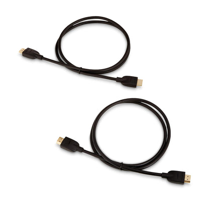 Amazon Basics HDMI Cable, 6ft, 4K@60Hz, High-Speed 4K HDMI 2.0 Cord with Ethernet, 18Gbps, 2160p, 48 bit, Compatible with TV/PS5/Xbox/Roku/Blu-ray, Black