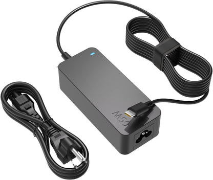 Superer Charger Fit for Lenovo Thinkpad X1 Carbon Gen 13 12 11 10 9 8 7 6 5, Yoga Gen 8 7 6 5 4 3 2, Tablet Gen 3 2, 2-in-1 Gen 10 9 Power Supply AC Adapter Cord, USB C, 65W 45W
