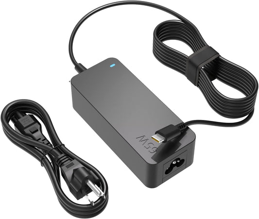 Superer Charger Fit for Lenovo Thinkpad X1 Carbon Gen 13 12 11 10 9 8 7 6 5, Yoga Gen 8 7 6 5 4 3 2, Tablet Gen 3 2, 2-in-1 Gen 10 9 Power Supply AC Adapter Cord, USB C, 65W 45W
