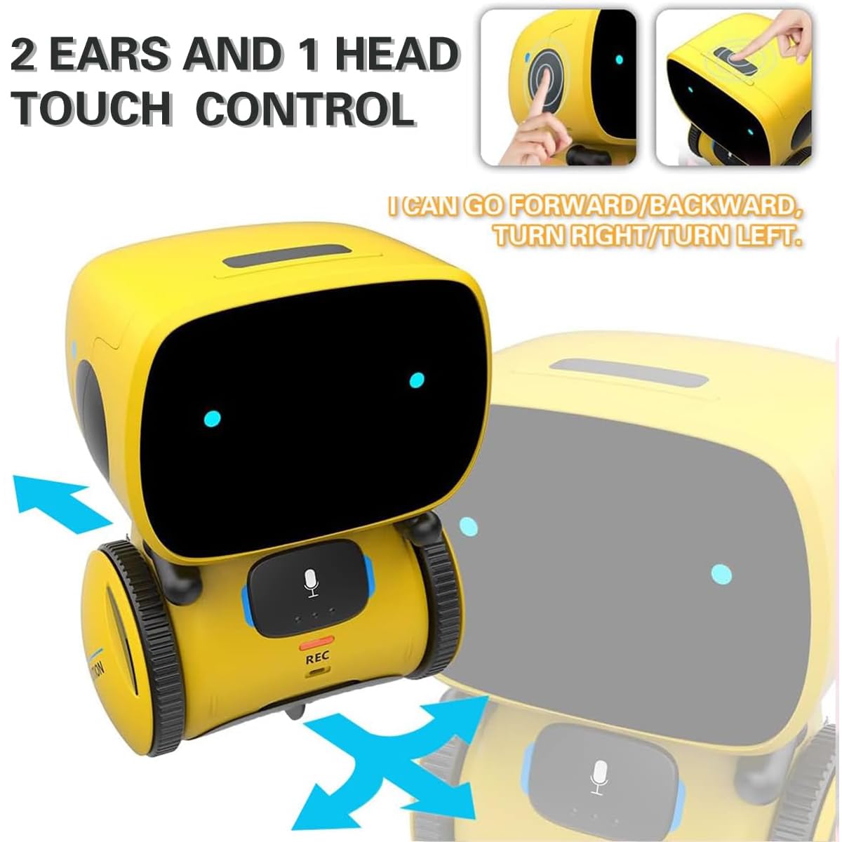 98K Robot Toys for Girls and Boys Rechargeable, Touch and Voice Control Robots Interactive Talking Smart Partner and Teacher with Singing, Dancing, STEM Toy Gifts for Kids Age 3 and Up