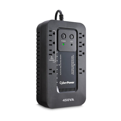 CyberPower EC850LCD Ecologic UPS Battery Backup and Surge Protector, 850VA/510W, 12 Outlets, ECO Mode, Compact, UL Certified