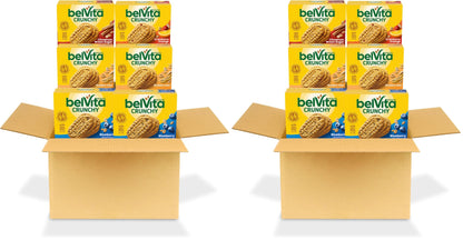 belVita Breakfast Bars Biscuits Variety Pack, 4 Flavors, 30 Total Packs, 6 Boxes (4 Biscuits Per Pack) (Pack of 2)