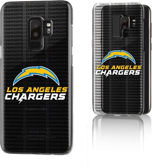 Los Angeles Chargers Galaxy Clear Text Backdrop Design Case