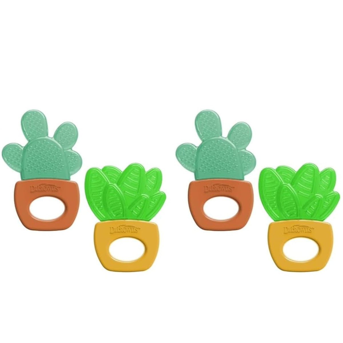 Dr. Brown's AquaCool Water-Filled Teether, Cooling Baby Teether Toy for Sore Gums, Apple Pineapple, BPA-Free, 3m+, 2-Pack
