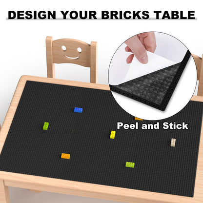 Pokiiulk Classic Gray Baseplates, 32x32 Studs Square Base Plates for Play or Display Bricks Creations, Compatible with Classic Legos, 10" x 10", Pack of 2, Perfect for City Streets, Castle, Mountains