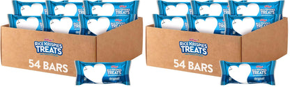 Rice Krispies Treats Crispy Marshmallow Squares, Kids Snack Box, Cereal Bars, Original (Pack of 108)
