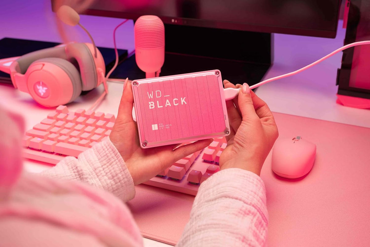 WD_Black 6TB Pink P10 Game Drive Portable External Hard Drive HDD, Works with PlayStation, Xbox, & PC - WDBZ7D0060BPK-WESN