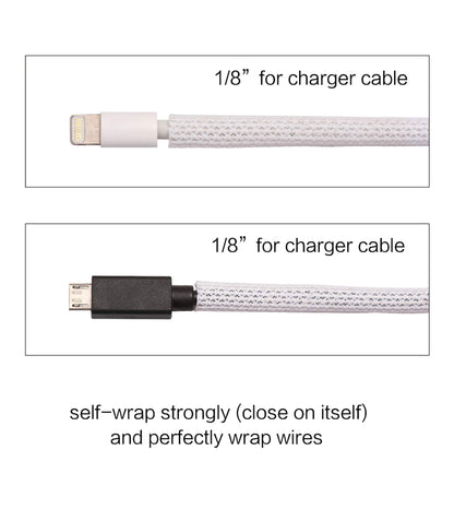 Alex Tech 10ft - 1/2 inch Cord Protector Wire Loom Tubing Cable Sleeve Split Sleeving For USB Cable Power Cord Audio Video Cable – Protect Cat From Chewing - Black