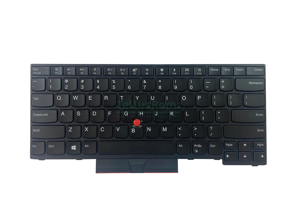 Replacement US Non-Backlit Keyboard for Lenovo ThinkPad T480s T490 E490 L480 L490 L380 L390 L380 Yoga L390 Yoga E480 – US English QWERTY, Refurbished Grade A