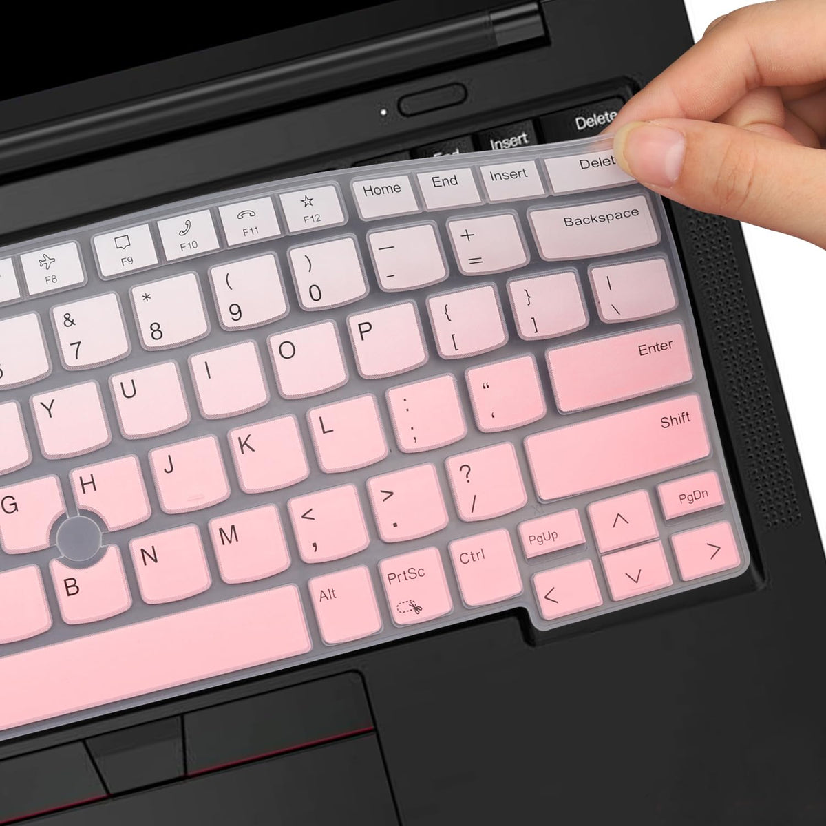 Keyboard Cover for Lenovo Thinkpad x1 Carbon Gen 11/10 14", ThinkPad X1 Yoga Gen 8/7, ThinkPad T14 T14s L14 P14s Gen 4/3, Thinkpad E14 Gen 6/5 (Not Fit T14 L14 P14s Gen 6/5/3/2/1, E14 Gen 7)-Black